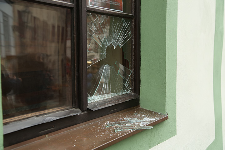 A2B Glass are able to board up broken windows while they are being repaired in Letchworth.